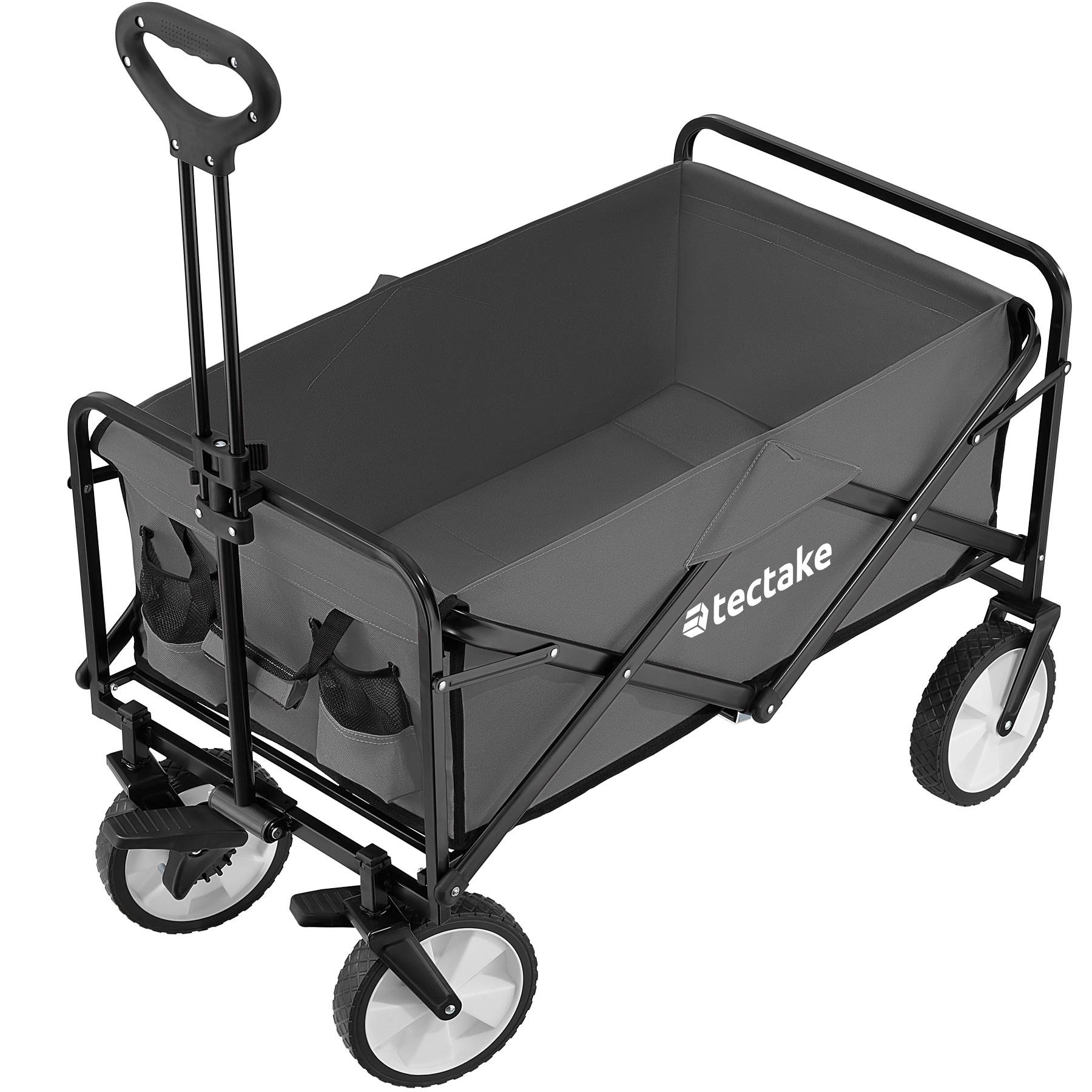 Chariot à Bûches TecTake - Capacité 35 Kg - Inclus Pelle, Balai, Tisonnier - Roulettes Silencieuses - Design Chic - 6