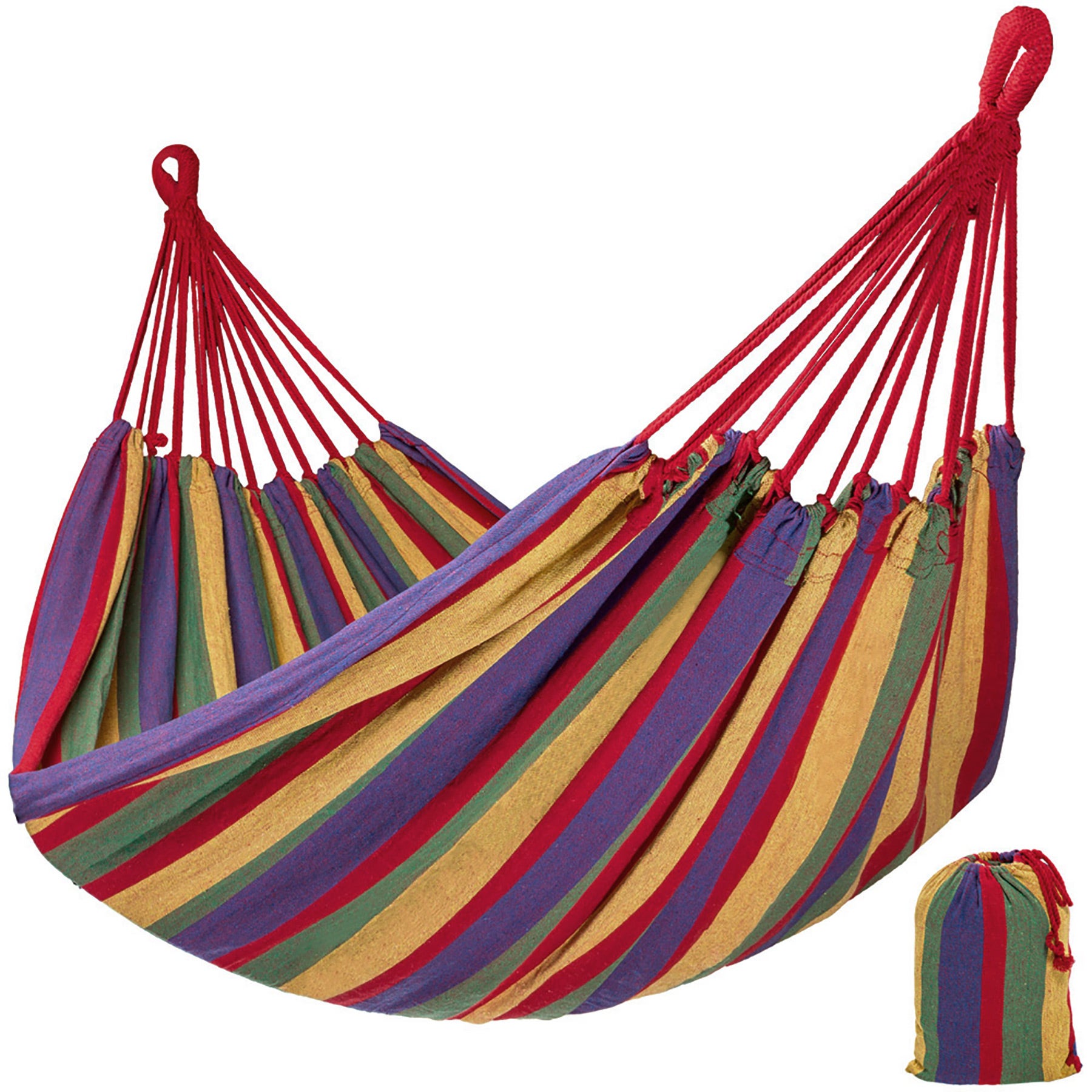 TecTake Hamac Suspendu Portable Avec Sac de rangement Capacité Charge 200kg 300cm X150cm 
