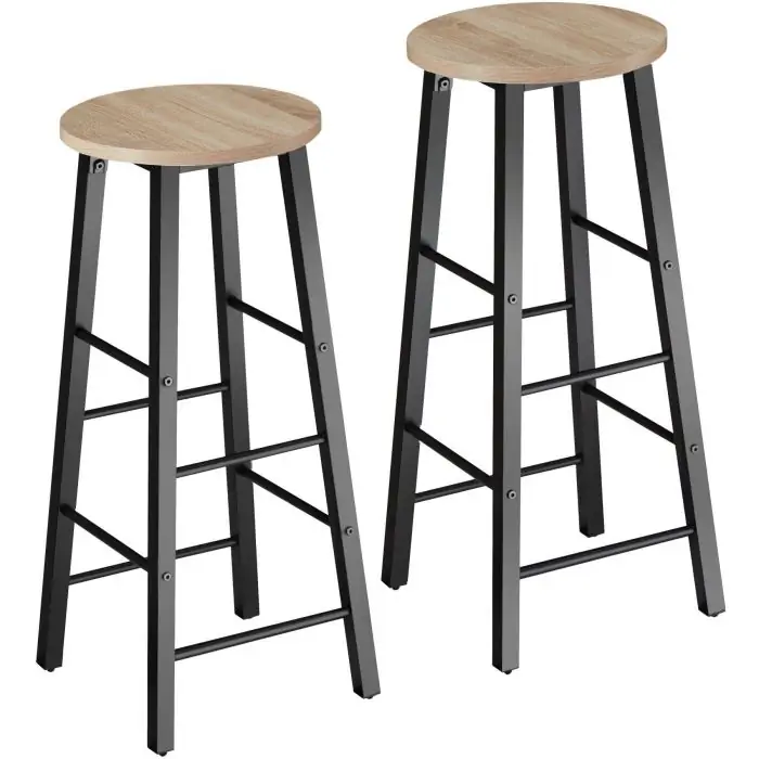 Lot de tabourets de bar KEYNES
