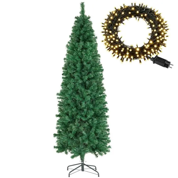 Set kerstboom met lichtsnoer