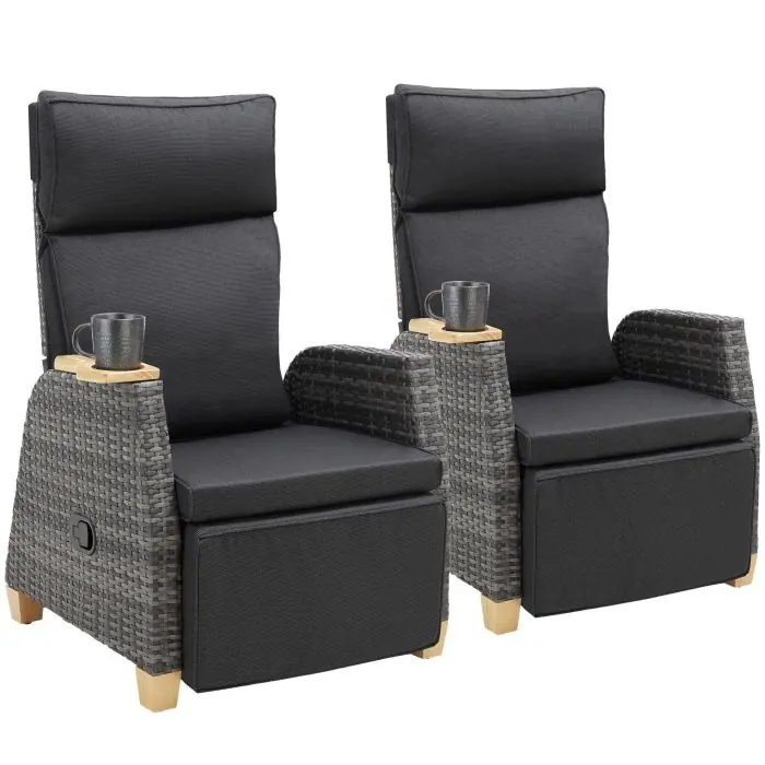 Aluminium rotan fauteuil Pescara