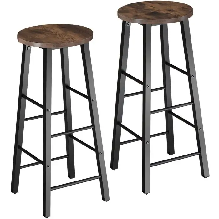 Lot de tabourets de bar KEYNES