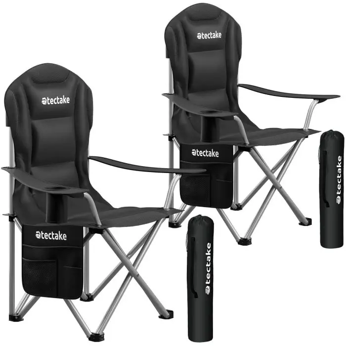 Gestoffeerde campingstoel MTX 2-delige set