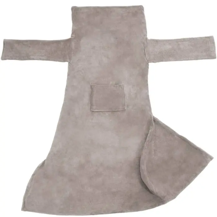 Set van 2 knuffeldekens met mouwen