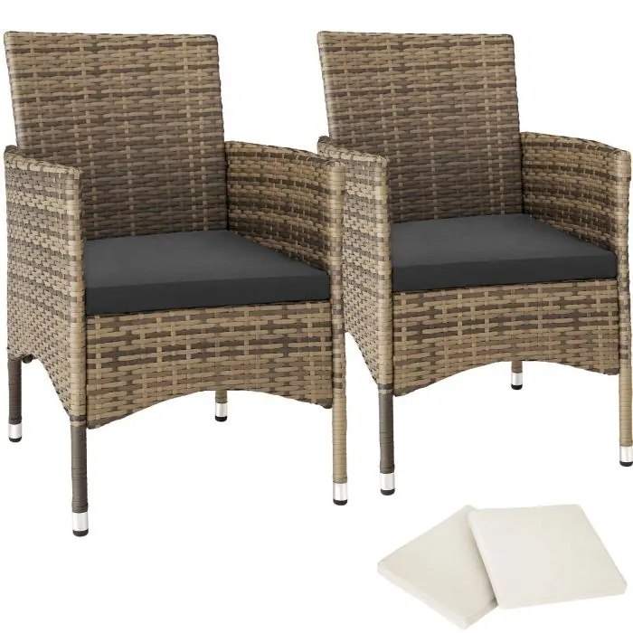 Set van 2 wicker stoelen Nantes