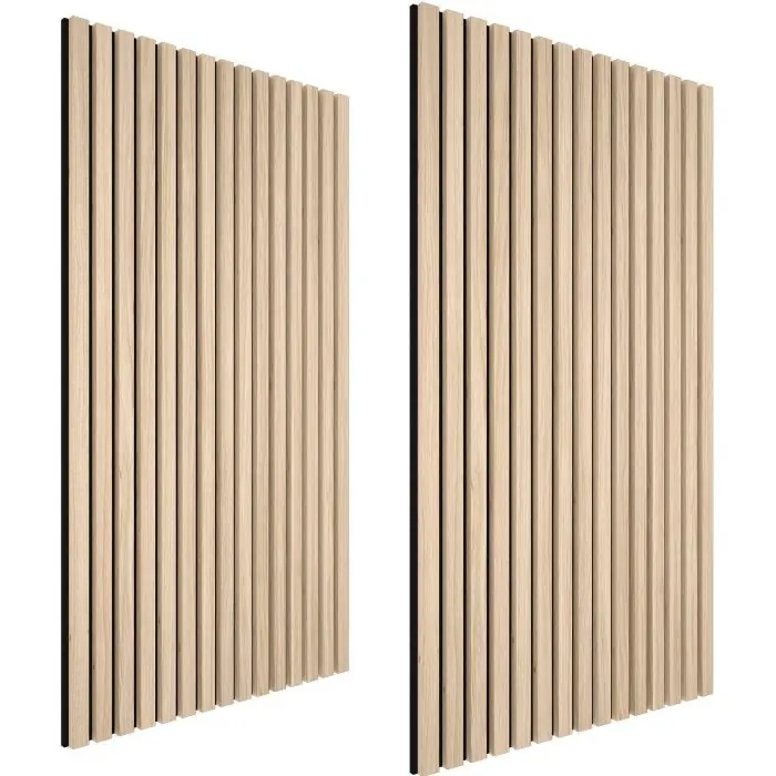 Akoestische panelen houtlook in licht eiken