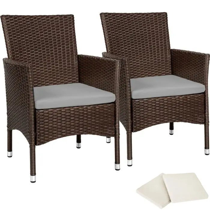 Set van 2 wicker stoelen Nantes