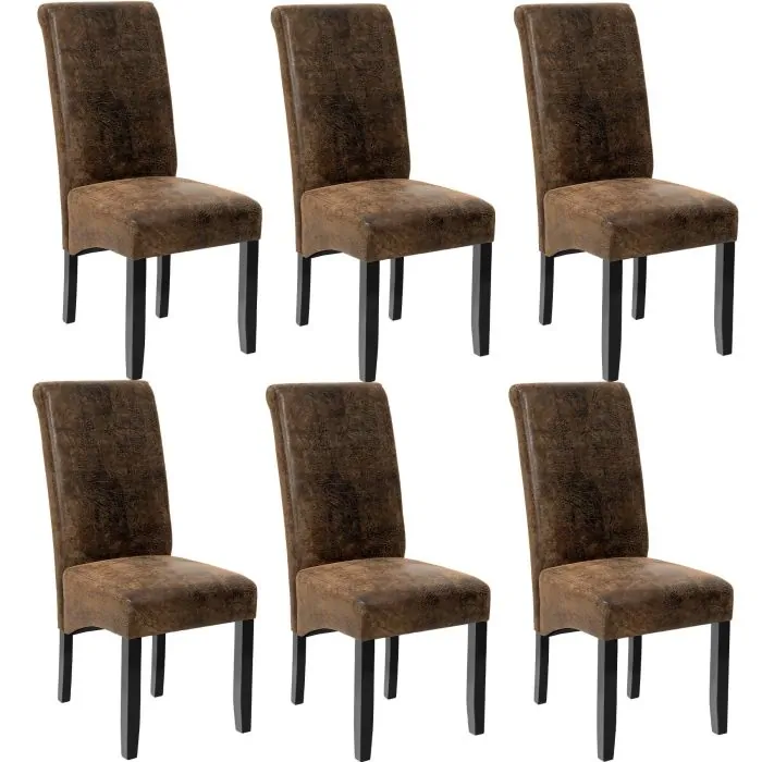 Chaise de salle à manger Ensemble de 6 pièces
