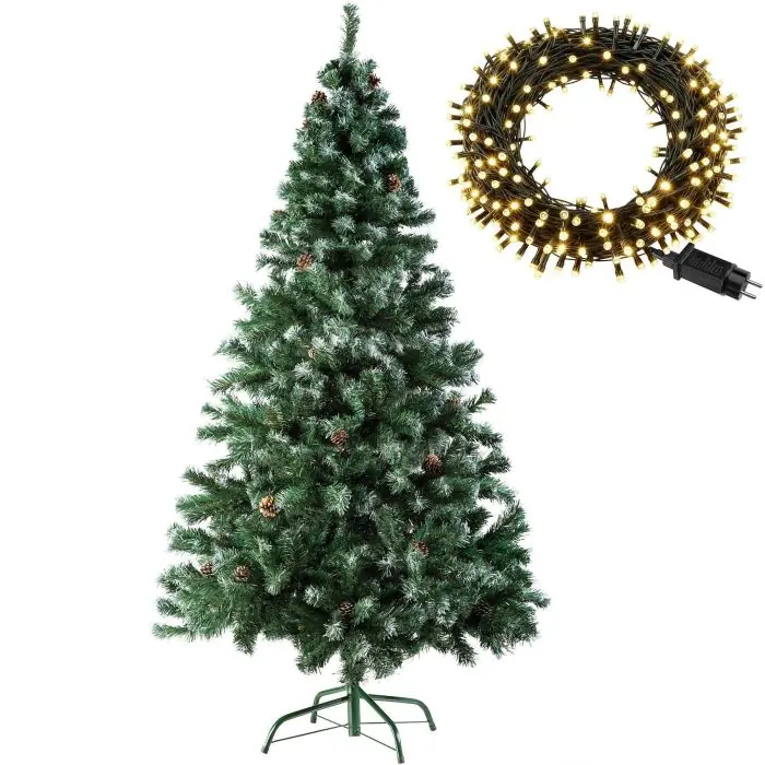 Set kerstboom met lichtsnoer