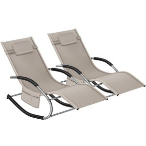 Chaise longue TAYA ergonomique avec fonction de balancement