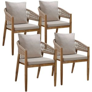 Chaise de jardin MANACOR au design corde