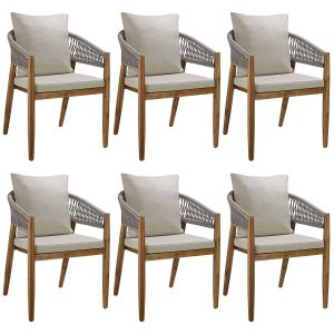 Chaise de jardin MANACOR au design corde