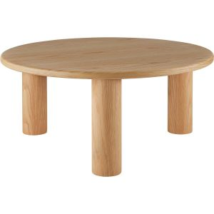 Salontafel Sisi, rond, poten van massief hout