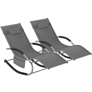 Chaise longue TAYA ergonomique avec fonction de balancement