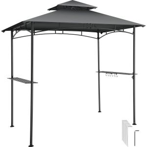 Barbecuepaviljoen Maracaibo, weerbestendig, windscherm, 2 opbergvakken