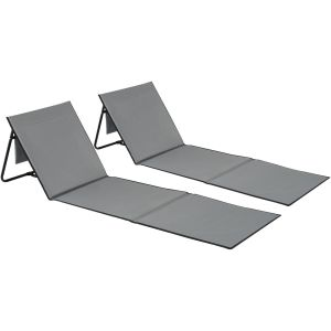 Lot de 2 tapis de plage pliable MINA