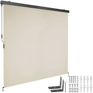 Store banne verticale ELOISE avec 2 supports muraux